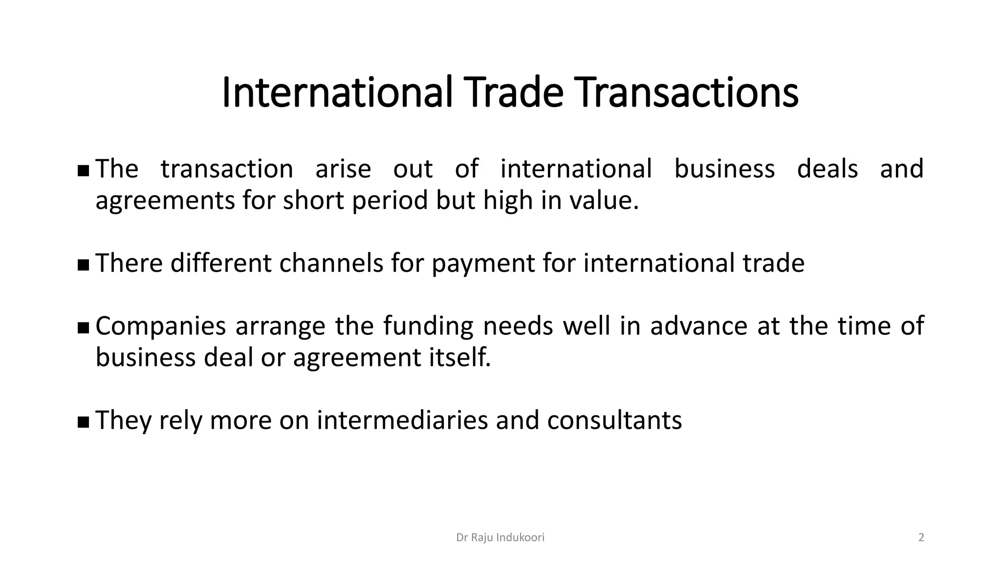 International Trade Financing | PPTX