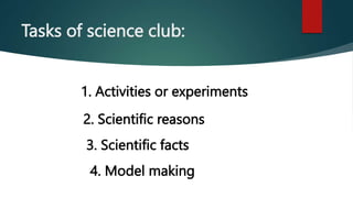 Science Club Simple Science Club | PPT