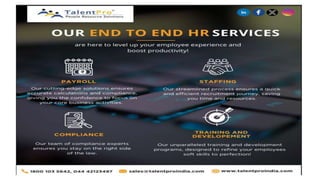 End-to-end HR Services