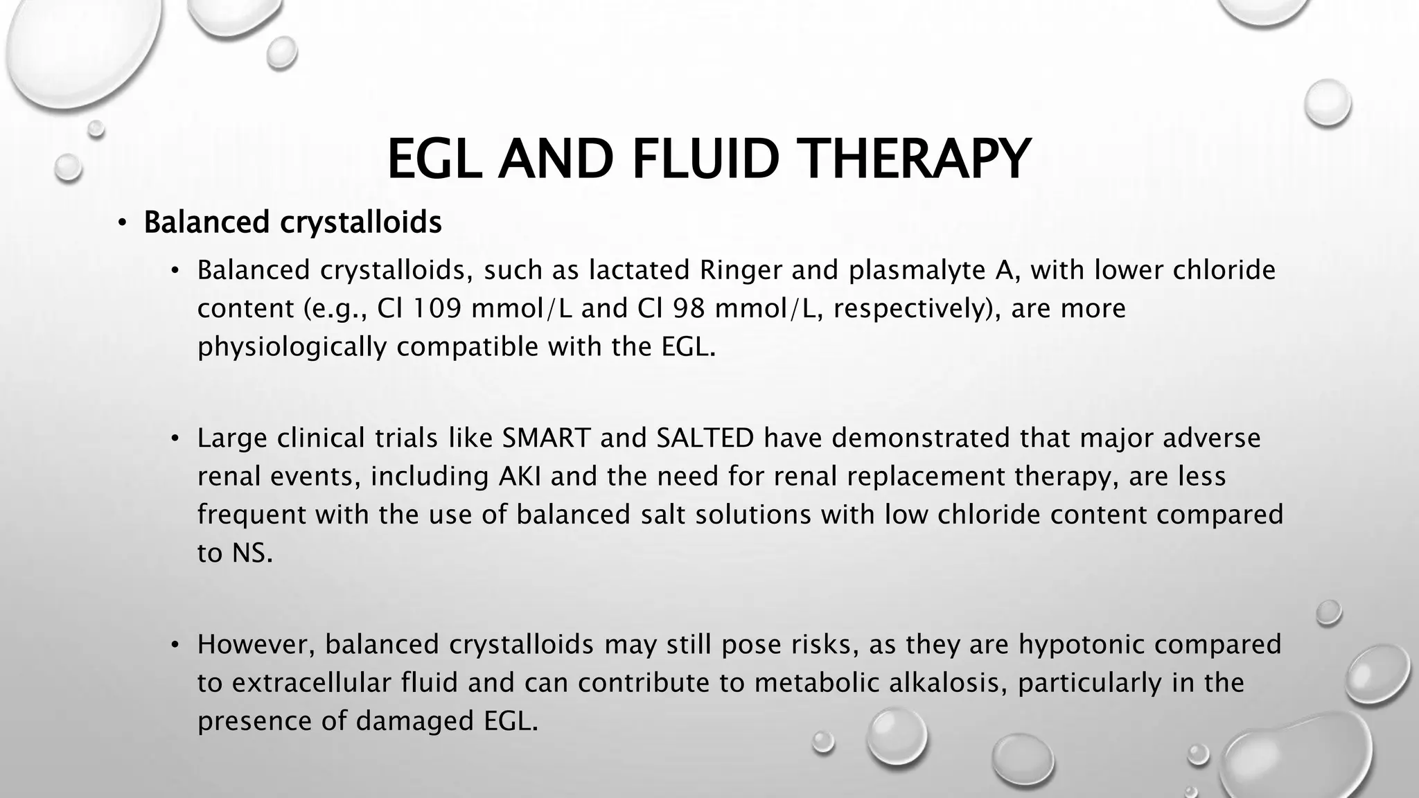 Endothelial Glycocalyx (EGL) and Fluid Management | PPTX