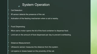 Automated Cat Feeding System Using Arduino | PPTX