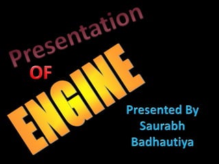 Presentation on internal combustion engine components | PPTX
