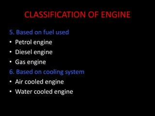 Presentation on internal combustion engine components | PPTX