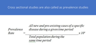 Cross sectional study | PPTX