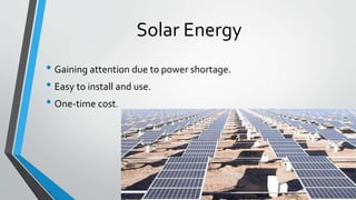 Renewable Energy Sources in Pakistan