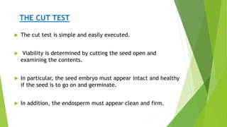 Execution Viability seed viability dormancy and storage | PPTX