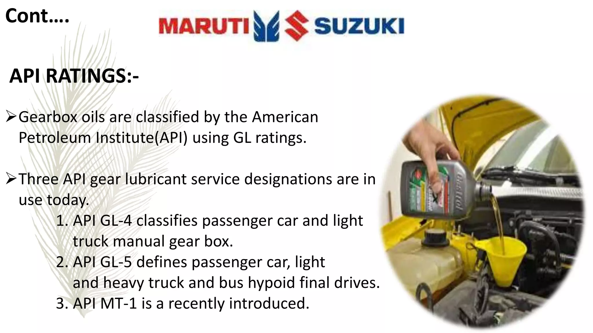 ppt on industrial training at maruti suzuki workshop | PPTX