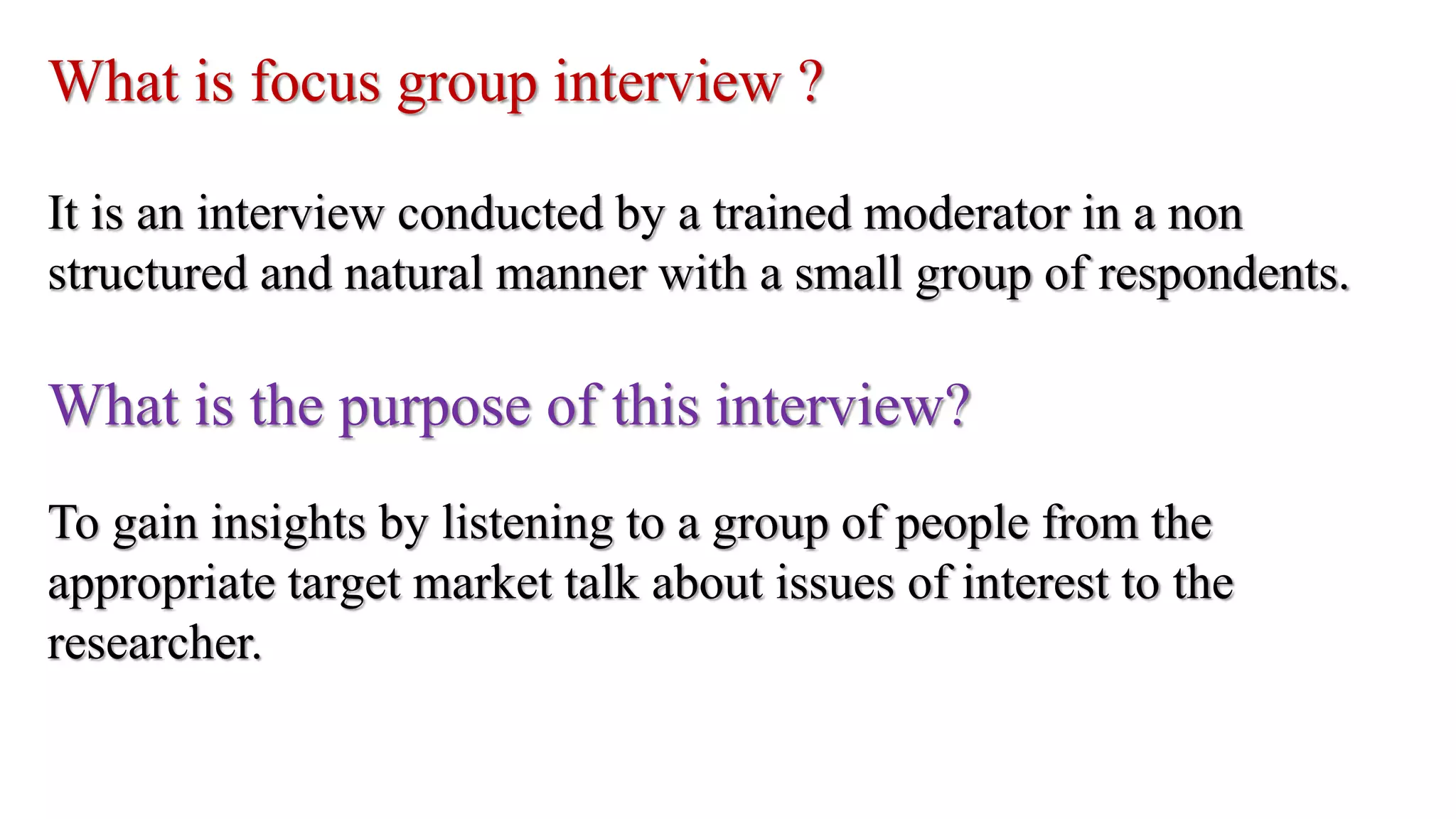 Focus Group Interview PPT focus-group-interview-ppt