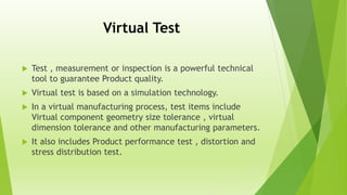 Virtual Manufacturing seminar ppt | PPTX