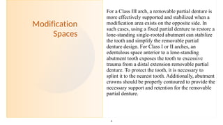 Modification Area inducation for fixed and removable partial denture | PDF