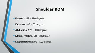 Goniometry : physiotherapy measurement of joint range of motion | PPTX
