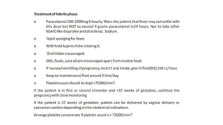 Dengue in Pregnant woman by Dr. Arfa Rashid, Services Hospital Lahore ...