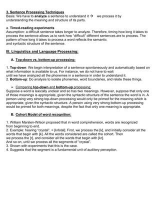 Language Processing | DOCX