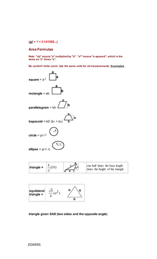 FORMULAS | DOCX