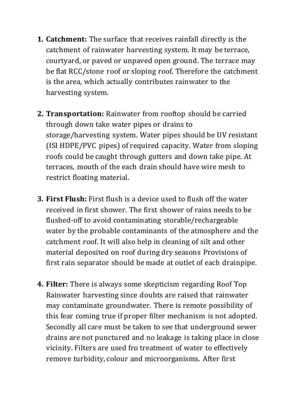 Rain Water Harvesting
