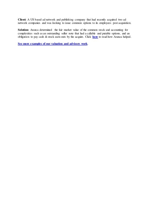 Irc 409a stock options