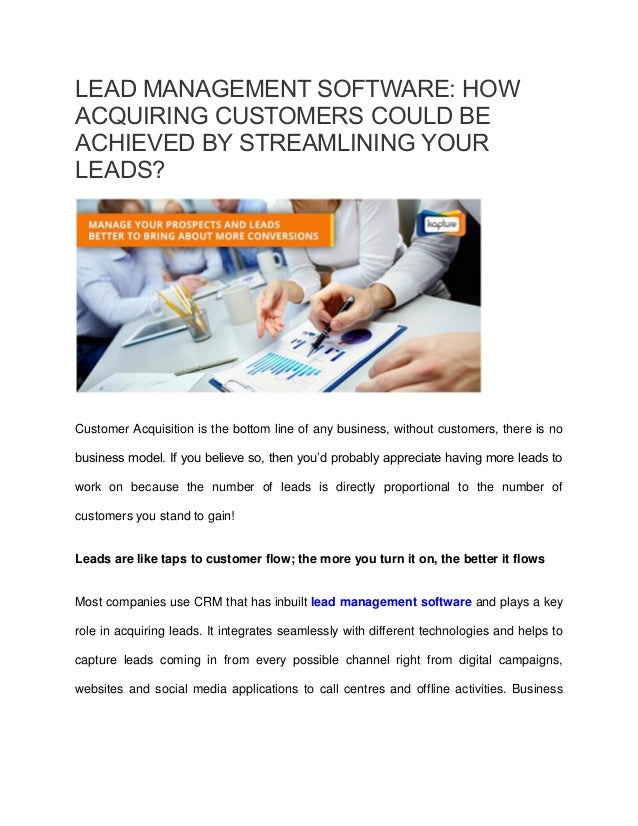 Acquiring leads through Management Pro, an information site for executives