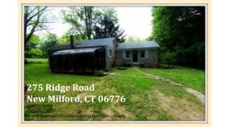 New Milford CT Ranch Style Home For Sale |275 Ridge Road
