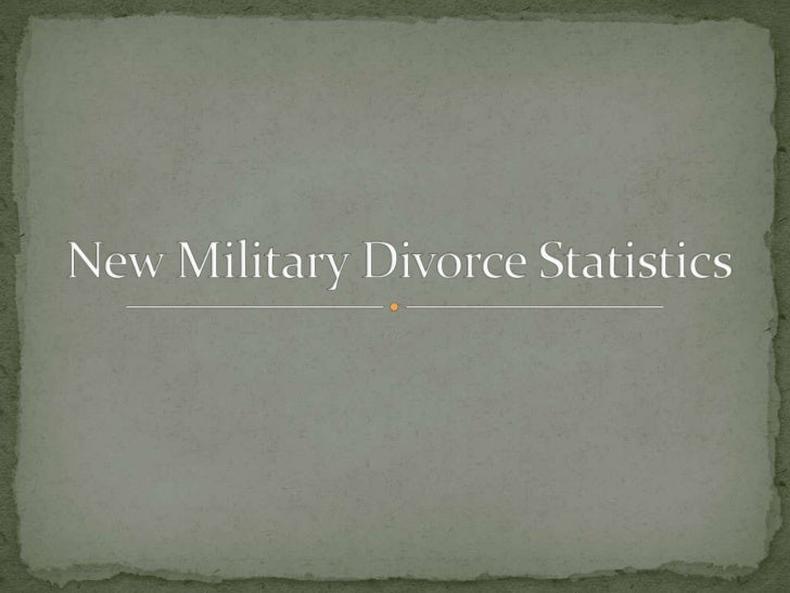 divorce rate in military