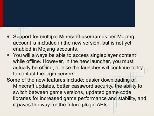 New Minecraft launcher