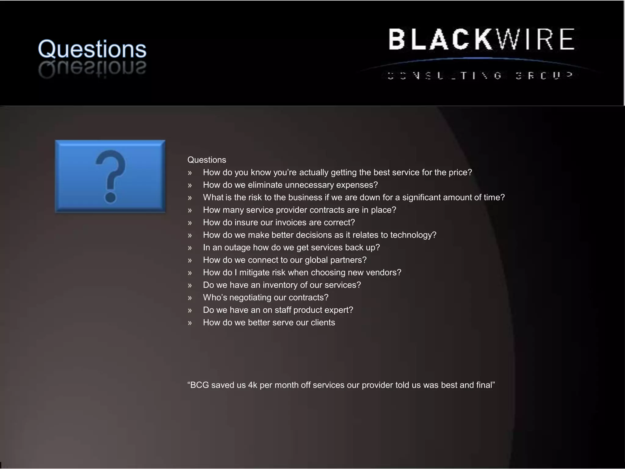 Its all about the applicationNext Generation Telepresense