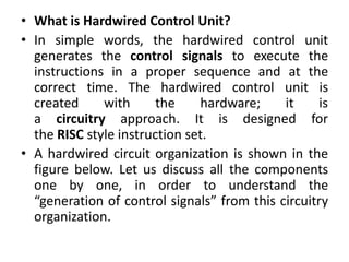 Hardwired Component New module 3 ppt for engineering colleges | PDF