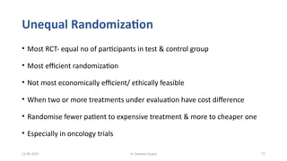 Methods of Randomization- crucial step in RCT | PPTX