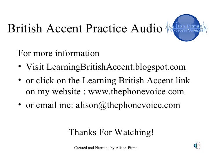 British Accent Practice Audio