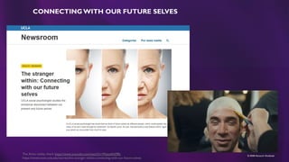 © MMR Research Worldwide
CONNECTING WITH OUR FUTURE SELVES
The Aviva reality check https://www.youtube.com/watch?v=Msput0vb9Bc
https://newsroom.ucla.edu/stories/the-stranger-within-connecting-with-our-future-selves
 