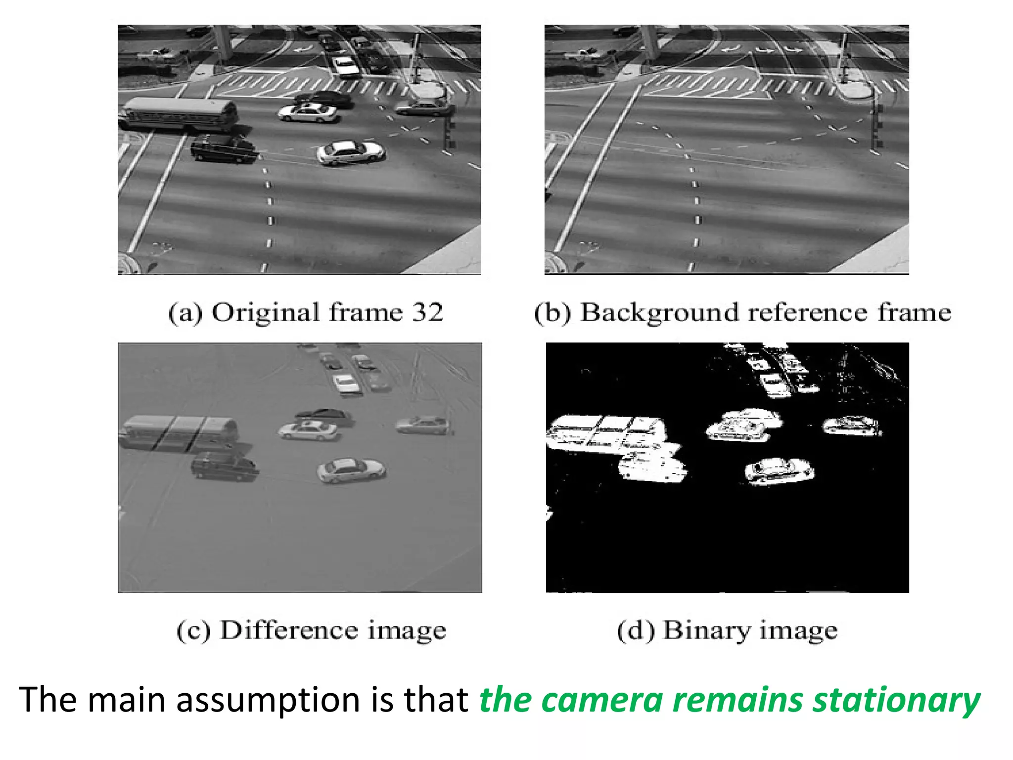 The main assumption is that the camera remains stationary
 