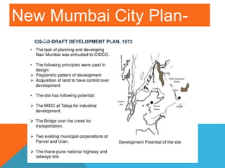 New Mumbai City Plan-
1973
 