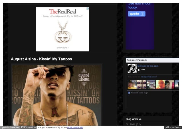 august alsina music designs tattoos