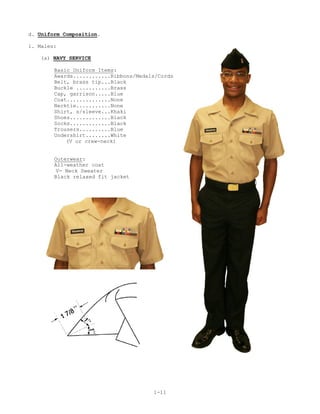 njrotc dress blues measurements Uniform Reg