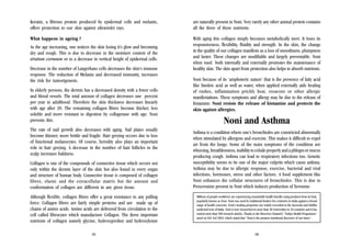 Keratin, a fibrous protein produced by epidermal cells and melanin,
offers protection to our skin against ultraviolet rays.

are naturally present in Noni. Very rarely any other animal protein contains
all the three of these nutrients.

What happens in ageing ?

With aging this collagen simply becomes metabolically inert. It loses its
responsiveness, flexibility, fluidity and strength. In the skin, the change
in the quality of our collagen manifests as a loss of smoothness, plumpness
and luster. These changes are modifiable and largely preventable. Noni
when used both internally and externally promotes the maintenance of
healthy skin. The skin apart from protection also helps to absorb nutrients.

As the age increasing, one notices the skin losing it’s glow and becoming
dry and rough. This is due to decrease in the moisture content of the
stratum corneum or to a decrease in vertical height of epidermal cells.
Decrease in the number of Langerhans cells decreases the skin’s immune
response. The reduction of Melanin and decreased immunity, increases
the risk for tumorigenesis.
In elderly persons, the dermis has a decreased density with a fewer cells
and blood vessels. The total amount of collagen decreases one percent
per year in adulthood. Therefore the skin thickness decreases linearly
with age after 20. The remaining collagen fibres become thicker, less
soluble and more resistant to digestion by collagenase with age. Noni
prevents this.
The rate of nail growth also decreases with aging. Nail plates usually
become thinner, more brittle and fragile. Hair greying occurs due to loss
of functional melanocytes. Of course, heredity also plays an important
role in hair greying. A decrease in the number of hair follicles in the
scalp increases baldness.
Collagen is one of the compounds of connective tissue which occurs not
only within the dermis layer of the skin but also found in every organ
and structure of human body. Connective tissue is composed of collagen
fibres, elastic and the extracellular matrix but the amount and
conformation of collagen are different in any given tissue.

Noni because of its ‘amphoteric nature’ that is the presence of fatty acid
like linoleic acid as well as water, when applied externally aids healing
of rashes, inflammation prickly heat, rosacens or other allergic
manifestations. These symptoms and allergy may be due to the release of
histamine. Noni resists the release of histamine and protects the
skin against allergies.

Noni and Asthma
Asthma is a condition where one’s bronchioles are constricted abnormally
when stimulated by allergens and exercise. This makes it difficult to expel
air from the lungs. Some of the main symptoms of the condition are
wheezing, breathlessness, inability to exhale properly and a phlegm or mucus
producing cough. Asthma can lead to respiratory infections too. Genetic
susceptibility seems to be one of the major culprits which cause asthma.
Asthma may be due to allergic response, exercise, bacterial and viral
infections, hormones, stress and other factors. A food supplement like
Noni enhances the cellular structures of bronchioles. This is due to
Proxeronine present in Noni which induces production of Xeronine.

Although flexible, collagen fibres offer a great resistance to any pulling
force. Collagen fibres are fairly simple proteins and are made up of
chains of amino acids. Amino acids are delivered from circulation to the
cell called fibrocytes which manufacture Collagen. The three important
nutrients of collagen namely glycine, hydroxyproline and hydroxylysine

Millions of people worldover are experiencing remarkable health benefits using products from its fruit,
popularly known as Noni. Noni was used by traditional healers for centuries in India against a broad
range of health concerns. Noni’s healing properties are widely recorded in the Ayurveda and Siddha
medicinal texts of India. Noni is now researched in more than 40 Universities in 10 countries and it has
earned more than 500 research articles. Thanks to the Discovery Channel’s “Todays Health Programme”
aired on Feb 3rd 2003, which stated that “Noni is the greatest nutritional discovery of our times”.

25

26

 
