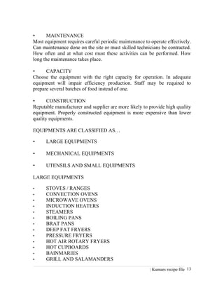 New notes2 FOOD PRODUCTION 3 RD SEMESTER | DOC