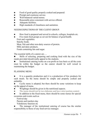 Method Statement Food New notes2 FOOD PRODUCTION 3 RD SEMESTER | DOC