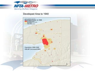 Developed Area to 1940 Population 1900-1940 958,487 (increased 88%) 