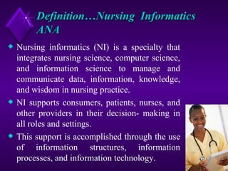 New nursing informatics by heena | PPT