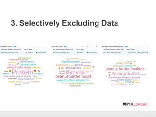 #NYKLondon
3. Selectively Excluding Data
 
