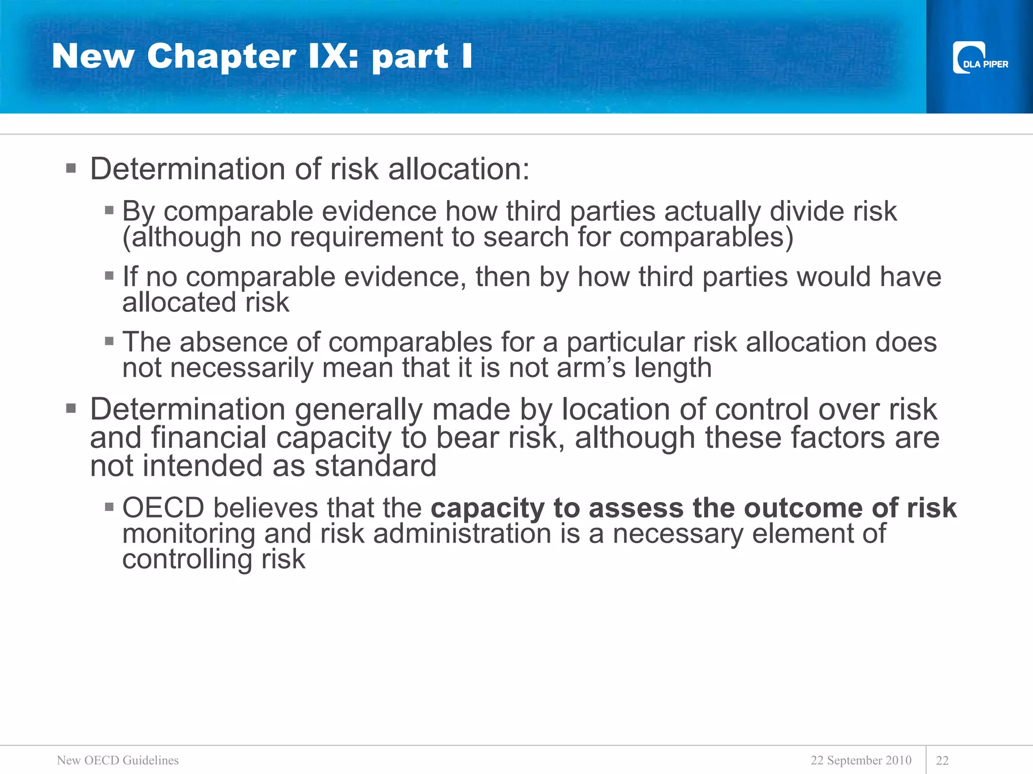 The new OECD transfer pricing guidelines | PPT