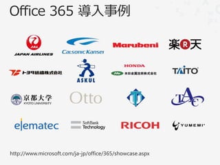 http://www.microsoft.com/ja-jp/office/365/showcase.aspx
 