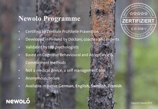 Copyright Newolo 2015
Newolo Programme
 