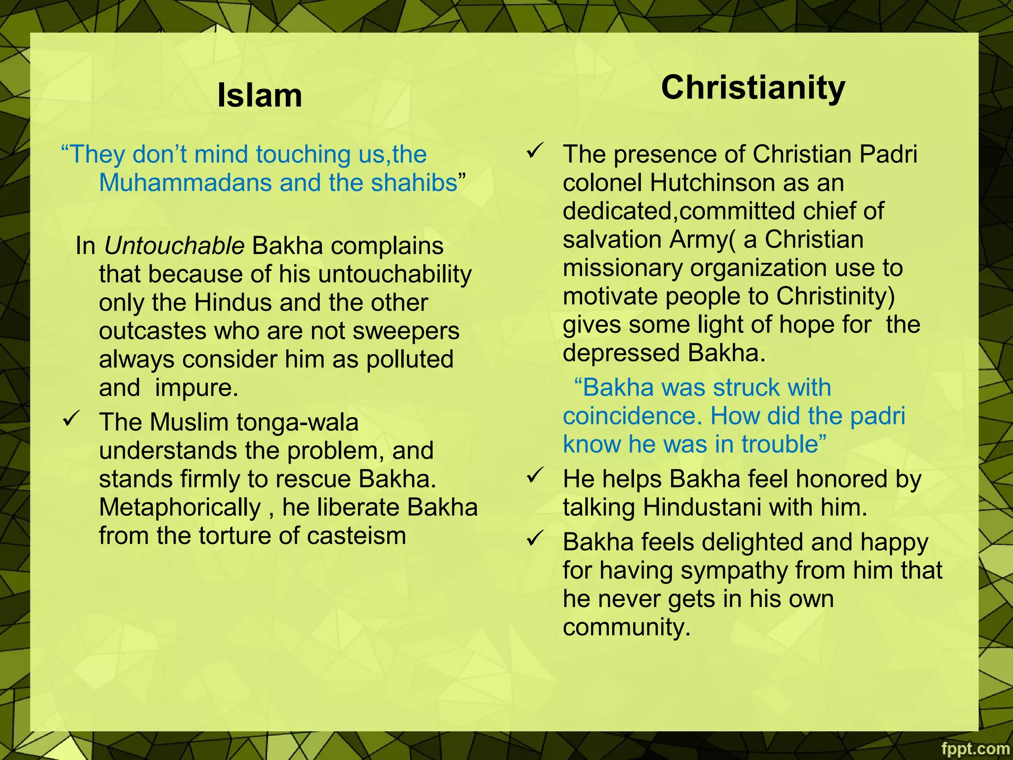 The Curse of Untouchability PPT