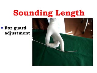 Sounding Length For guard adjustment 