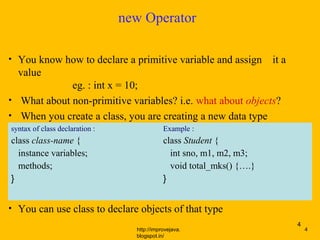 New operator and methods.15