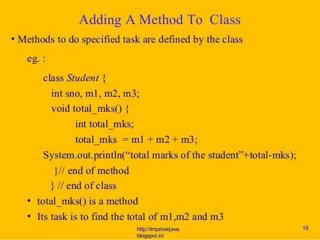 New operator and methods.15
