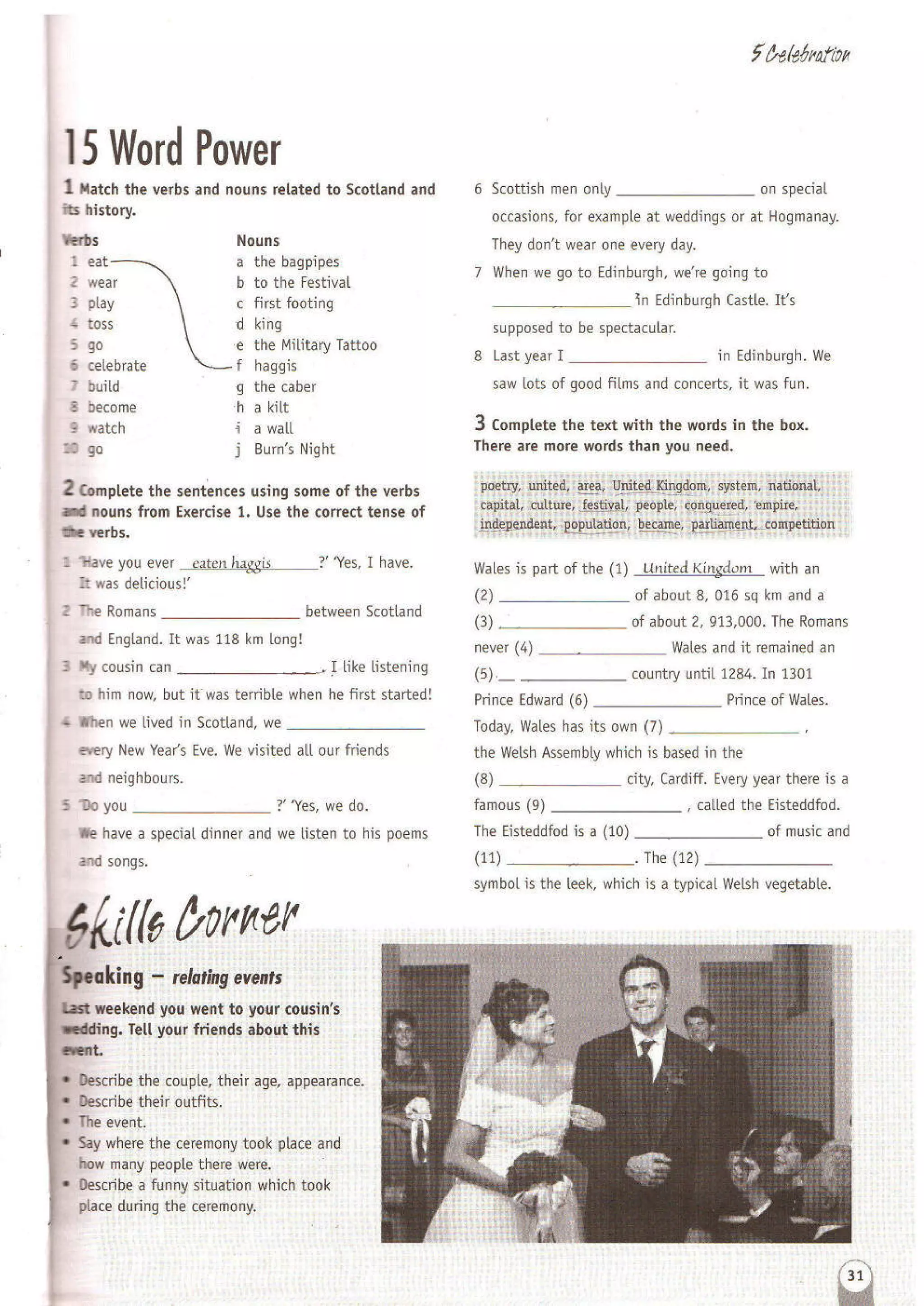 OPPORTUNITIES PRE INTERMEDIATE LANGUAGE POWERBOOK visual data 8