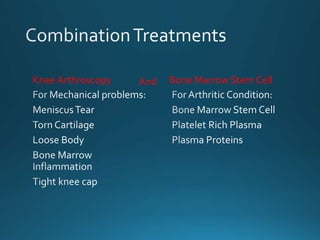Knee Arthroscopy Bone Marrow Stem CellAnd
 
