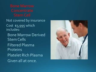Bone Marrow
Concentrate
Stem Cell
 