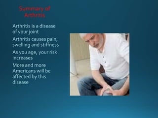 Summary of
Arthritis
 